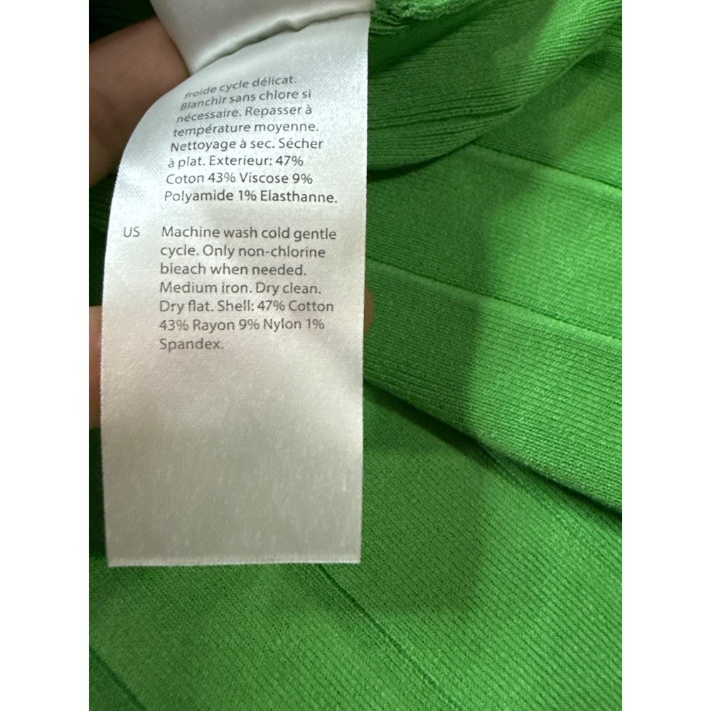 COS Women Green Ribbed Knit Sleeveless A-Line Midi Dress NWT Size S - Picture 4 of 6